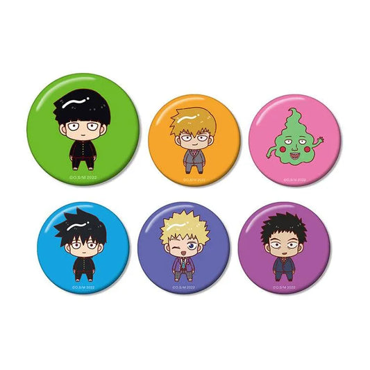 Mob Psycho 100 III Anime Merch - Trading Chokonto! Tin Badge - Doki Doki Land