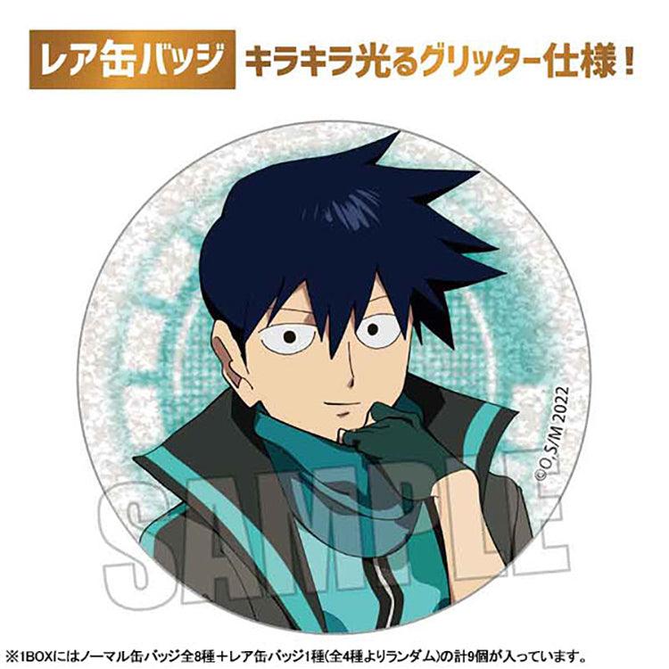 Mob Psycho 100 III Anime Merch - Trading Tin Badge Cyberpunk Ver.