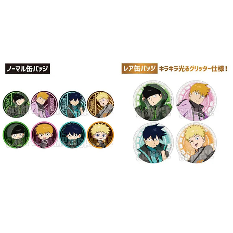 Mob Psycho 100 III Anime Merch - Trading Tin Badge Cyberpunk Ver.