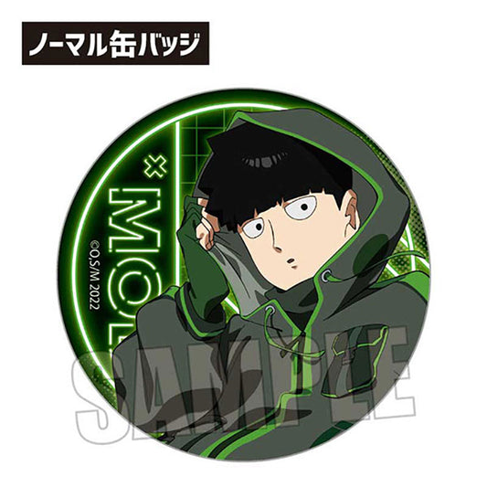 Mob Psycho 100 III Anime Merch - Trading Tin Badge Cyberpunk Ver.