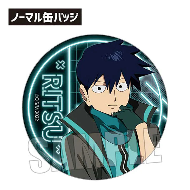 Mob Psycho 100 III Anime Merch - Trading Tin Badge Cyberpunk Ver.