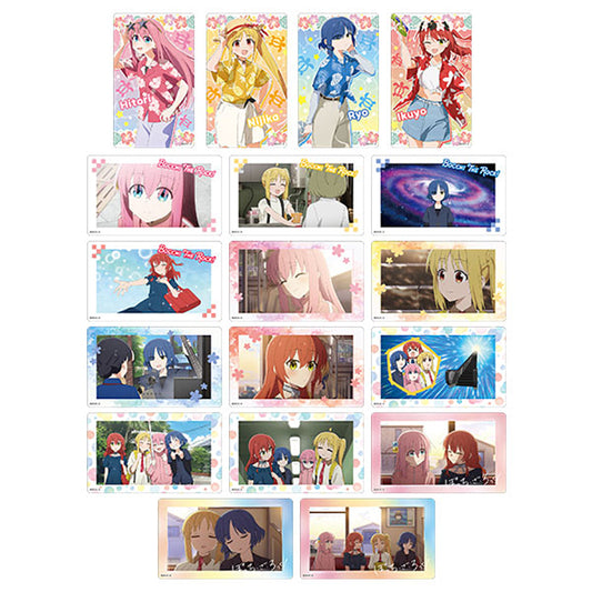 Bocchi the Rock! Memorial Clear Card Collection Vol 2 Summer Memories box set featuring transparent PET cards of Hitori Gotoh and Kessoku Band members