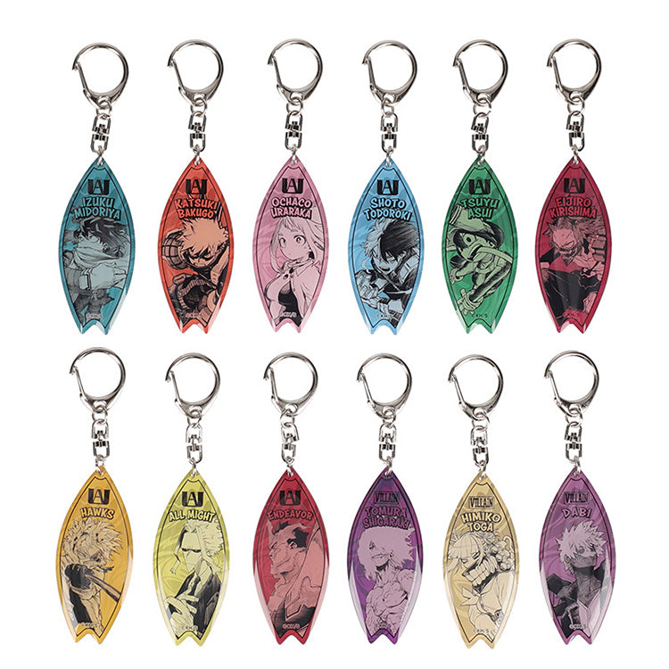 My Hero Academia Surfboard-style Acrylic Keychain