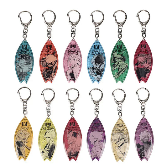 My Hero Academia Surfboard-style Acrylic Keychain
