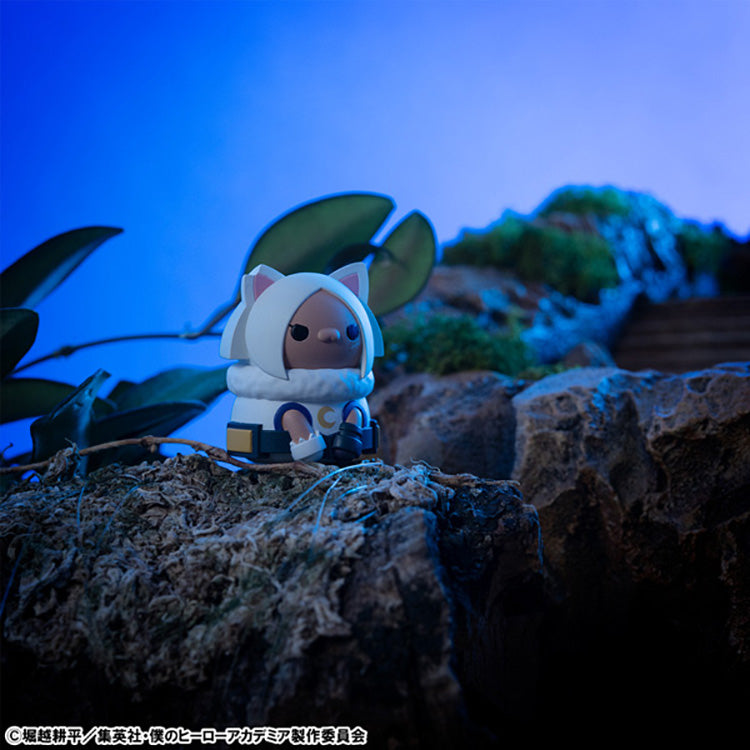 My Hero Academia MEGA CAT PROJECT Nyanko Series 1 blind box cat-style mini figures featuring Deku, Todoroki, Hawks, Endeavor, and more