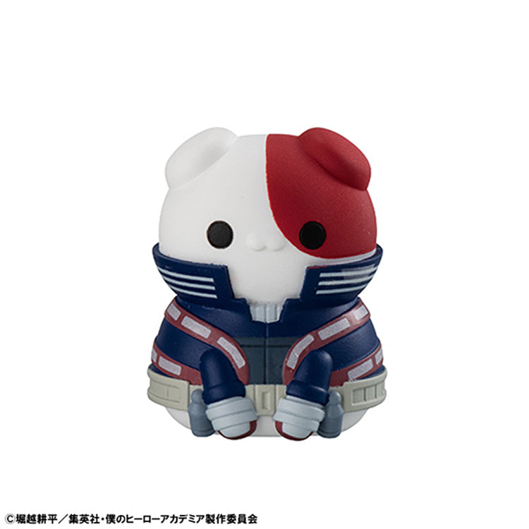 My Hero Academia MEGA CAT PROJECT Nyanko Series 1 blind box cat-style mini figures featuring Deku, Todoroki, Hawks, Endeavor, and more