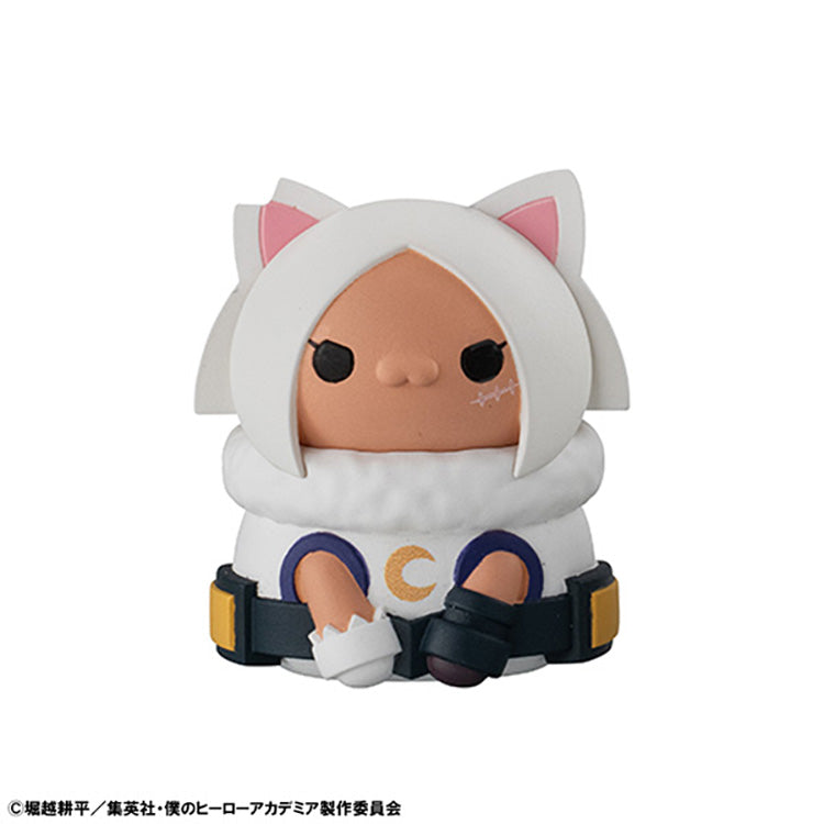 My Hero Academia MEGA CAT PROJECT Nyanko Series 1 blind box cat-style mini figures featuring Deku, Todoroki, Hawks, Endeavor, and more