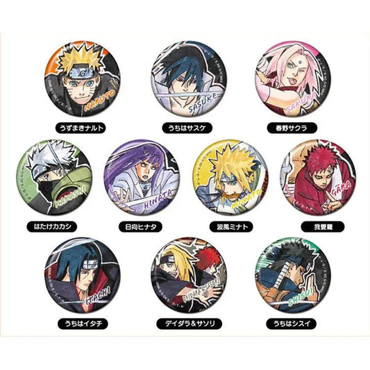 Naruto Anime Merch - Can Badge 10 Designs (1 Random) - Doki Doki Land