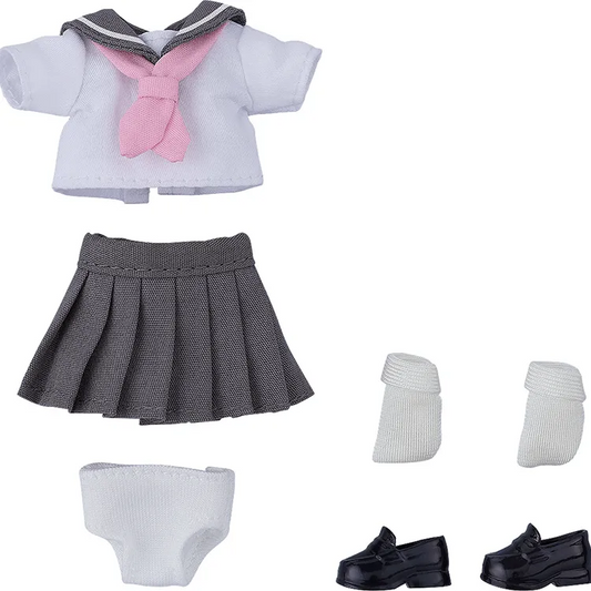 Nendoroid Doll Outfit Set - Short-Sleeved Sailor Outfit (Gray) - Doki Doki Land