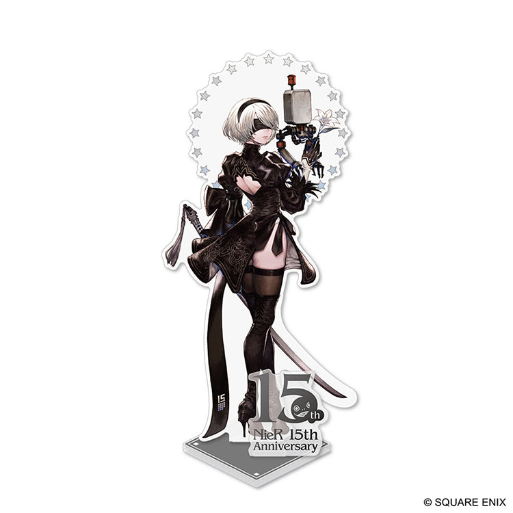 NieR:Automata Anime Merch - 2B & Pod 042 15th Anniversary Acrylic Stand