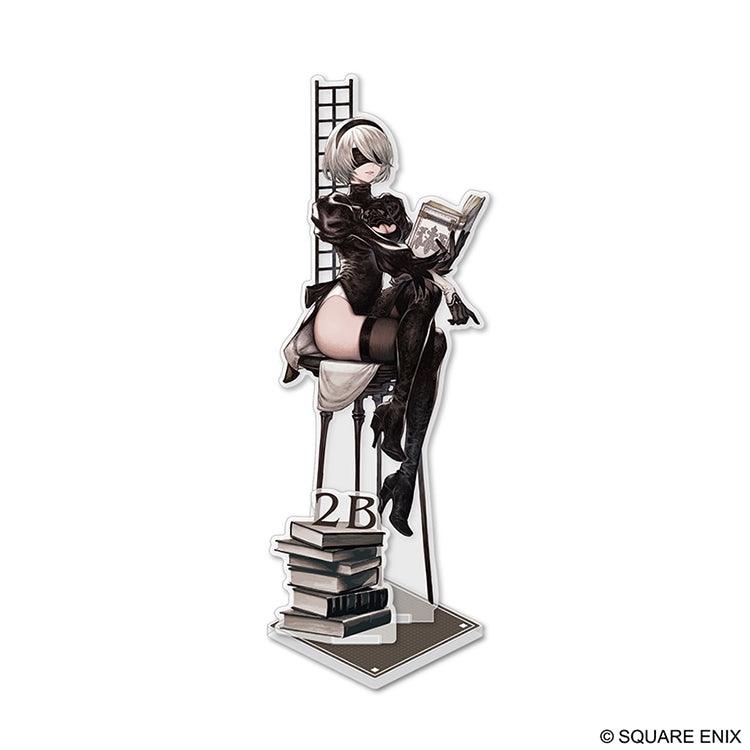 NieR:Automata 2B and Books Acrylic Stand