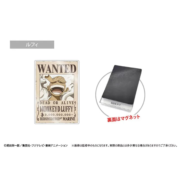 One Piece Anime Merch - Acrylic Wanted Poster Magnet Vol.3 Luffy