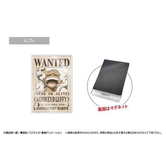 One Piece Anime Merch - Acrylic Wanted Poster Magnet Vol.3 Luffy - Doki Doki Land
