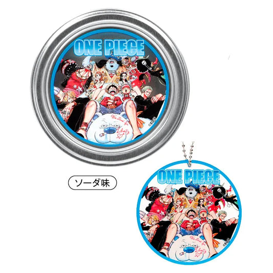 One Piece Anime Merch - Candy Can With Acrylic Keychain - Doki Doki Land 