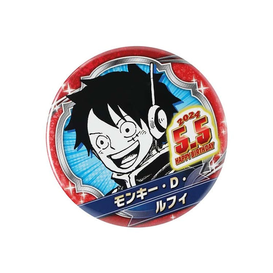 One Piece Monkey D. Luffy 2024 Birthday Can Badge