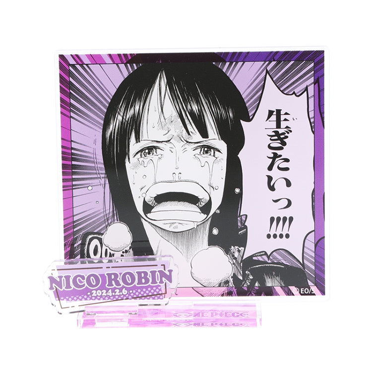 One Piece Anime Merch - Nico Robin Birthday Famous Scene Diorama Acrylic Stand