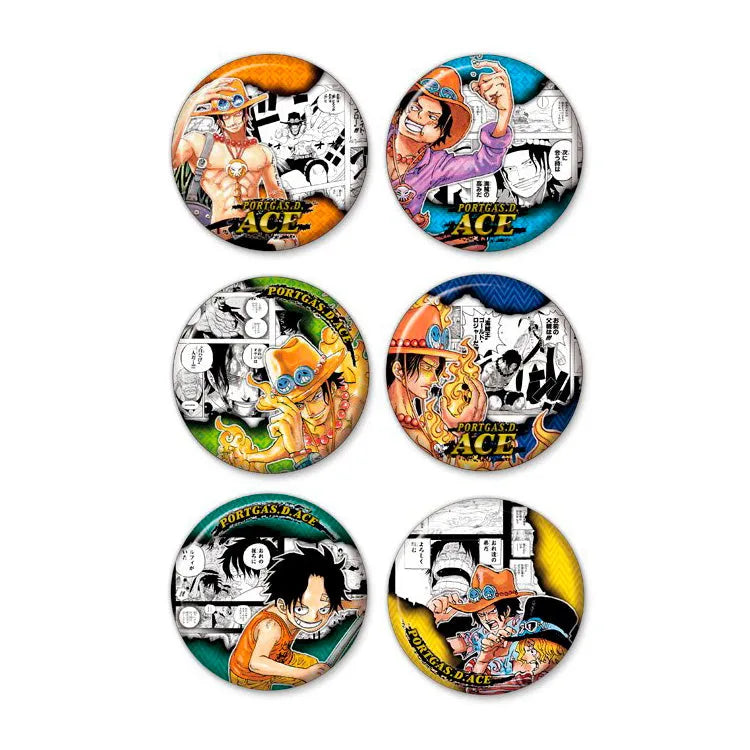 One Piece Anime Merch - Portgas D. Ace Birthday Hero Can Badge Collection Vol.1 (1 Random Type) - Doki Doki Land 