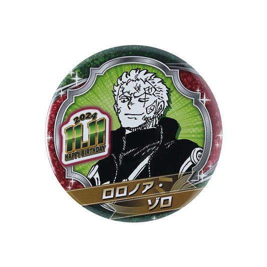 One Piece Roronoa Zoro 2024 Birthday Can Badge