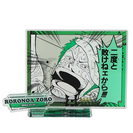 ONE PIECE Anime Merch - Roronoa Zoro 2024 Birthday Famous Scene Acrylic Stand