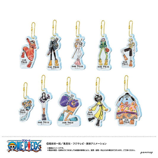 One Piece Anime Merch - YuruSta Acrylic Keychain Collection Vol.1 Egghead Ver.