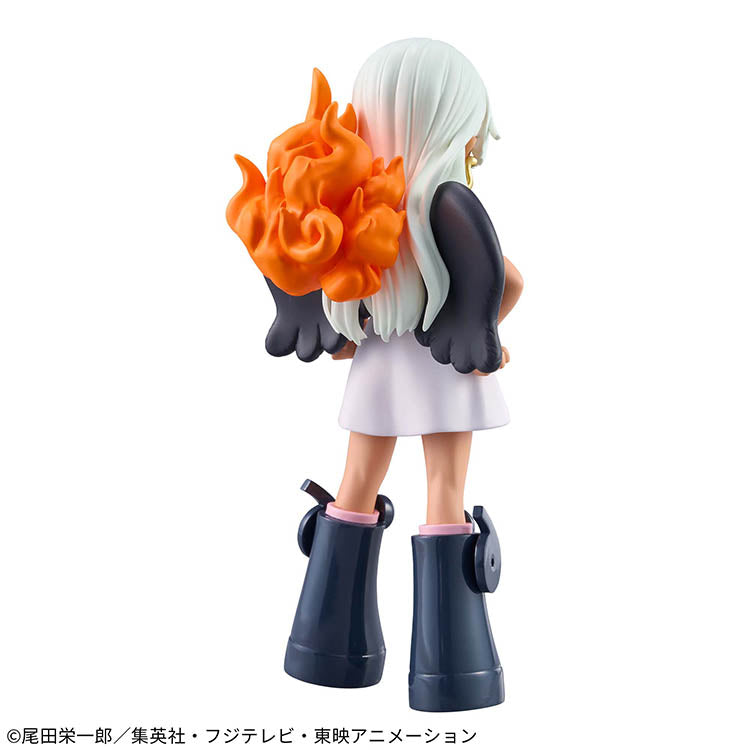 One Piece DXF The Grandline Series S-Snake figure – detailed anime collectible with confident pose, black wings, and white outfit.