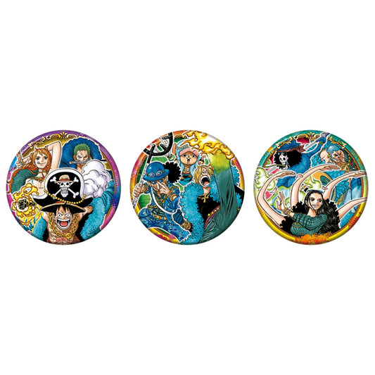 “One Piece" Anime Merch - Can Badge BIG Strongest Trio Ver. (1 Random Type） - Doki Doki Land 