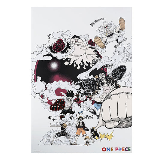 “One Piece" Anime Merch - Monkey D. Luffy 'GEAR's' Original Art Poster