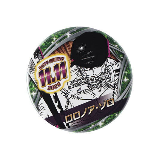 “One Piece" Anime Merch - Roronoa Zoro Birthday Pin Badge