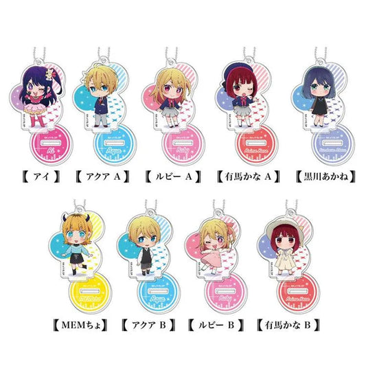 Oshi no Ko Anime Merch - Stand Mini Acrylic Keychain (1 Random) - Doki Doki Land