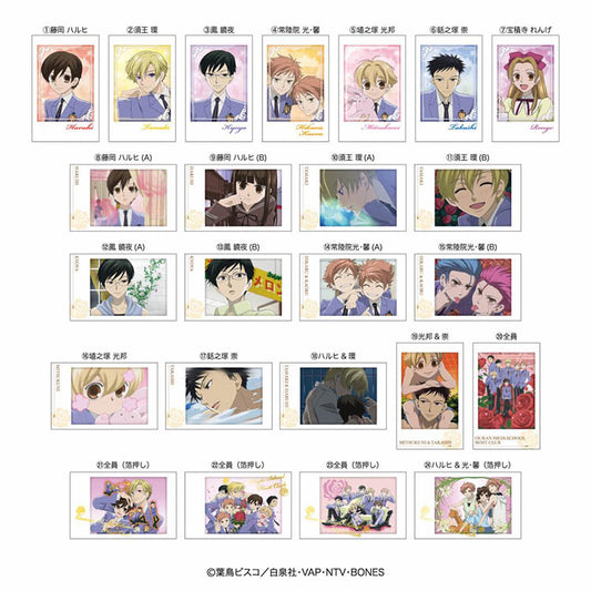 Ouran High School Host Club Charapotre portrait cards collection – 2 per pack, featuring all host club members