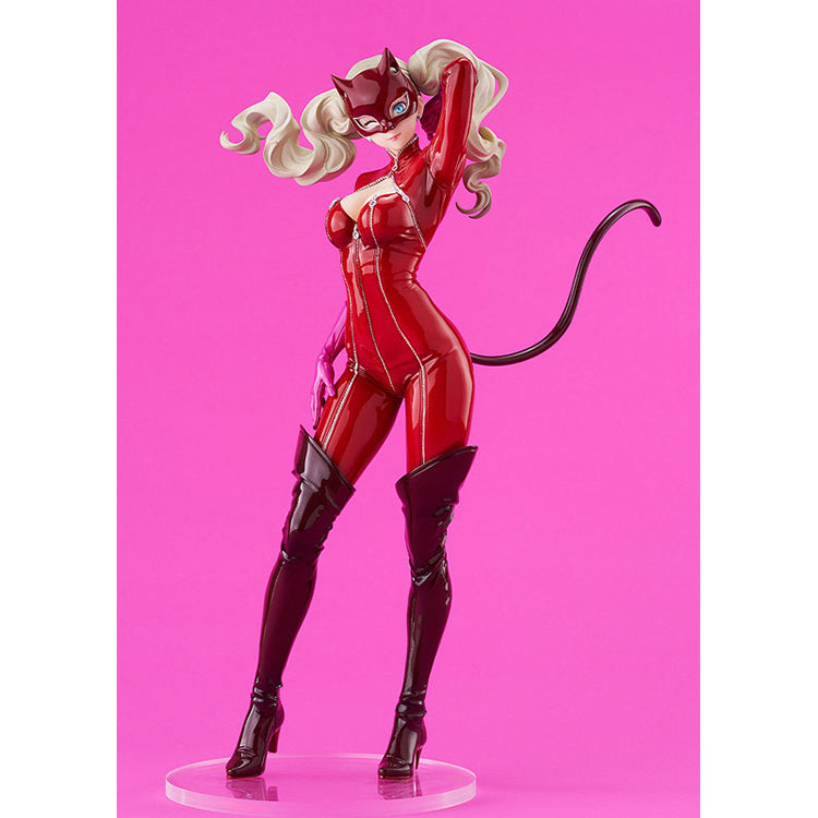 Full-length front view of Panther figure on clear display base, Good Smile Company POP UP PARADE L size 22.5 cm