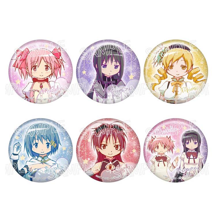 Puella Magi Madoka Magica Anime Merch - Shine Series Glitter Can Badge