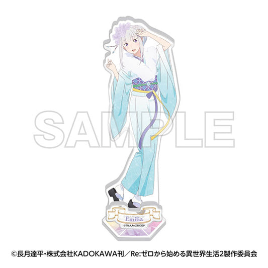 Re:ZERO Anime Merch - Emilia New Illustration Acrylic Stand