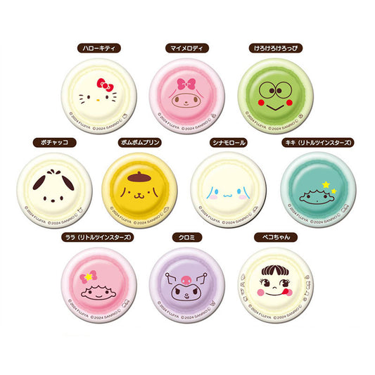 Sanrio Anime Merch - Sanrio Characters Macaron Can Badge (1 Random)