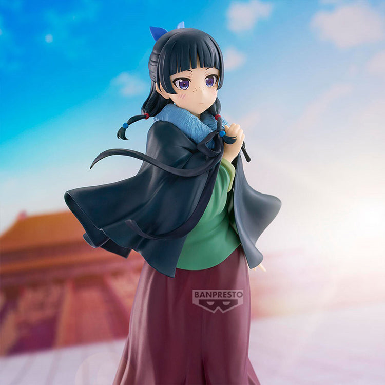 Figure of Maomao from The Apothecary Diaries, featuring her in a poncho outfit with detailed sculpting and colors.