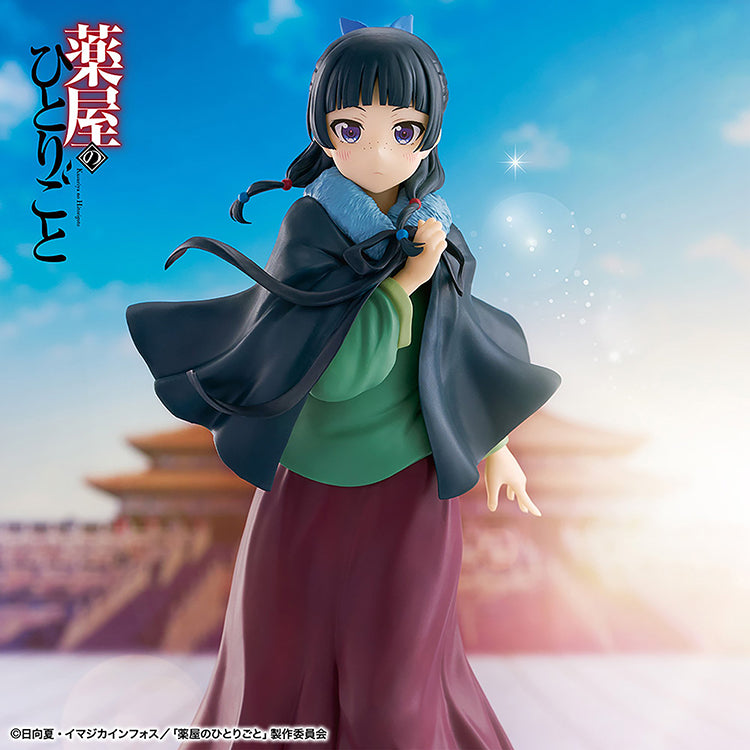 Figure of Maomao from The Apothecary Diaries, featuring her in a poncho outfit with detailed sculpting and colors.