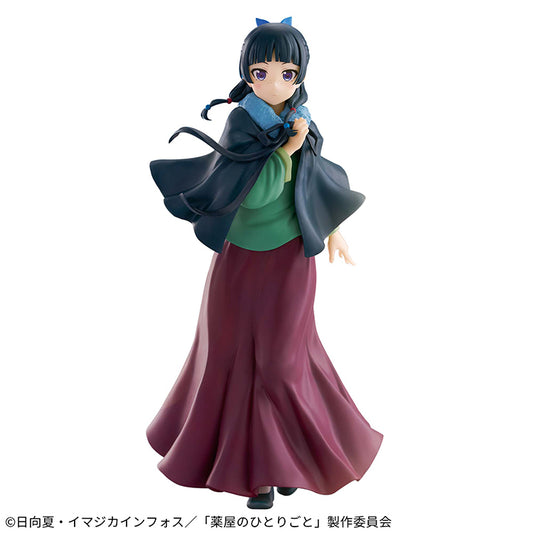 Figure of Maomao from The Apothecary Diaries, featuring her in a poncho outfit with detailed sculpting and colors.