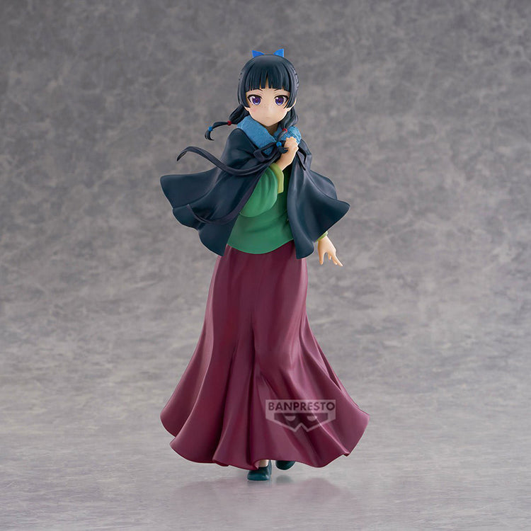 Figure of Maomao from The Apothecary Diaries, featuring her in a poncho outfit with detailed sculpting and colors.