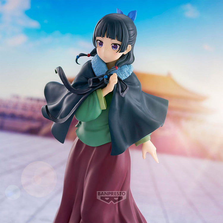 Figure of Maomao from The Apothecary Diaries, featuring her in a poncho outfit with detailed sculpting and colors.
