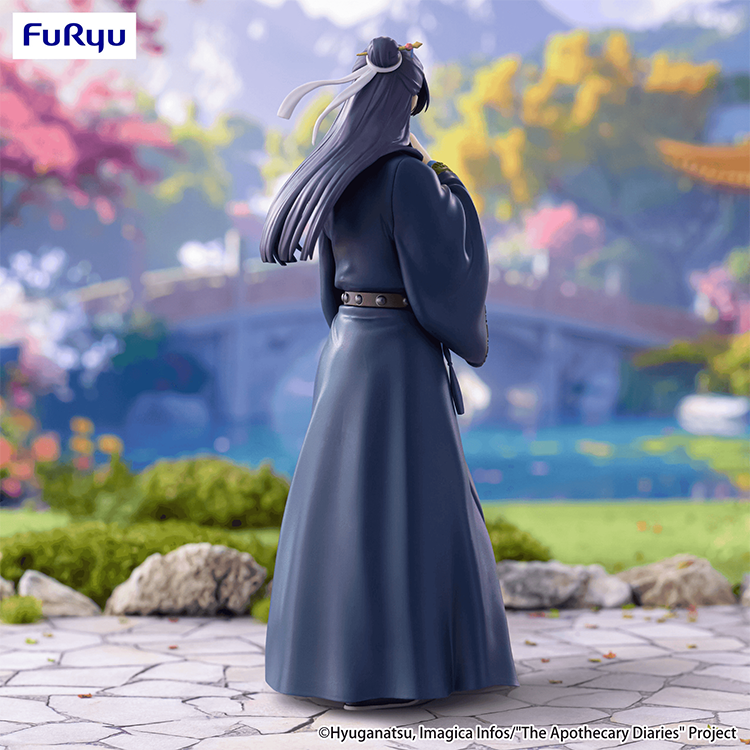 Jinshi Garden Party Ver. Trio-Try-iT Figure by FuRyu, back view showing detailed robes and hair from Apothecary Diaries.