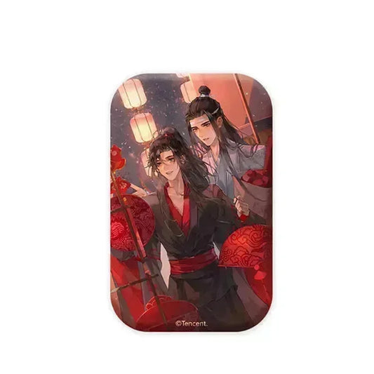 The Master of Diabolism Wei Wuxian & Lan Wangji Yin Fu Chun He Ver. New Spring Series Tin Badge