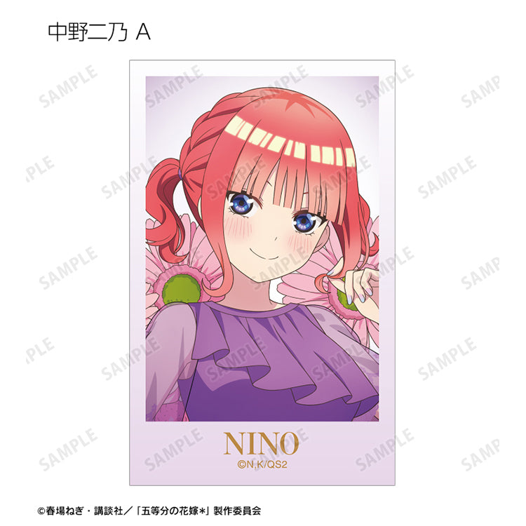 Nino Nakano Herbarium Ver Trading Card, The Quintessential Quintuplets anime collectible with floral background.