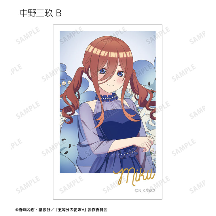 Miku Nakano Herbarium Version trading card from The Quintessential Quintuplets, AMNIBUS collectible anime card.