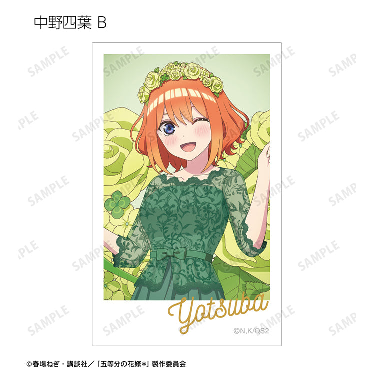 Yotsuba Nakano Quintessential Quintuplets Herbarium Ver. Trading Card by AMNIBUS, green lace dress and flower crown.