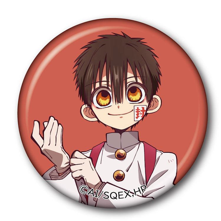 Official Toilet-Bound Hanako-kun Cheer Squad Can Badge Collection featuring 10 unique character designs by BellFine.