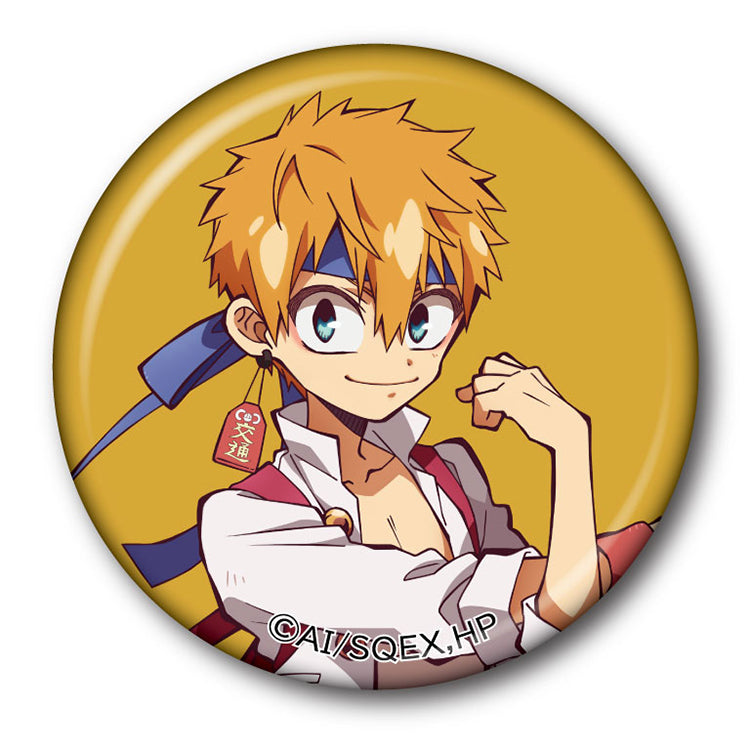 Official Toilet-Bound Hanako-kun Cheer Squad Can Badge Collection featuring 10 unique character designs by BellFine.