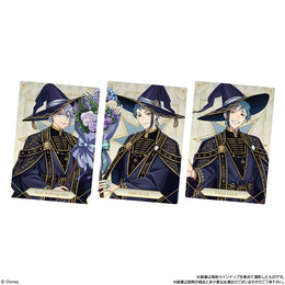 Disney Twisted Wonderland Twin Wafer 7 Octavinelle cards featuring Azul Ashengrotto, Jade Leech, and Floyd Leech.