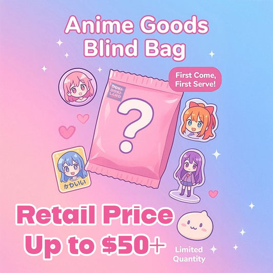 Anime Goods Blind Bag, each bag contains at least 2-5 authentic anime goods, include pin badges, keychains, stickers, acrylic stand from various anime series. Retail price up to $50+