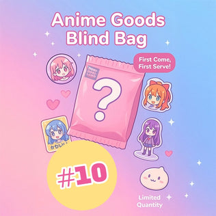Anime Goods Blind Bag, each bag contains at least 2-5 authentic anime goods, include pin badges, keychains, stickers, acrylic stand from various anime series. Retail price up to $50+
