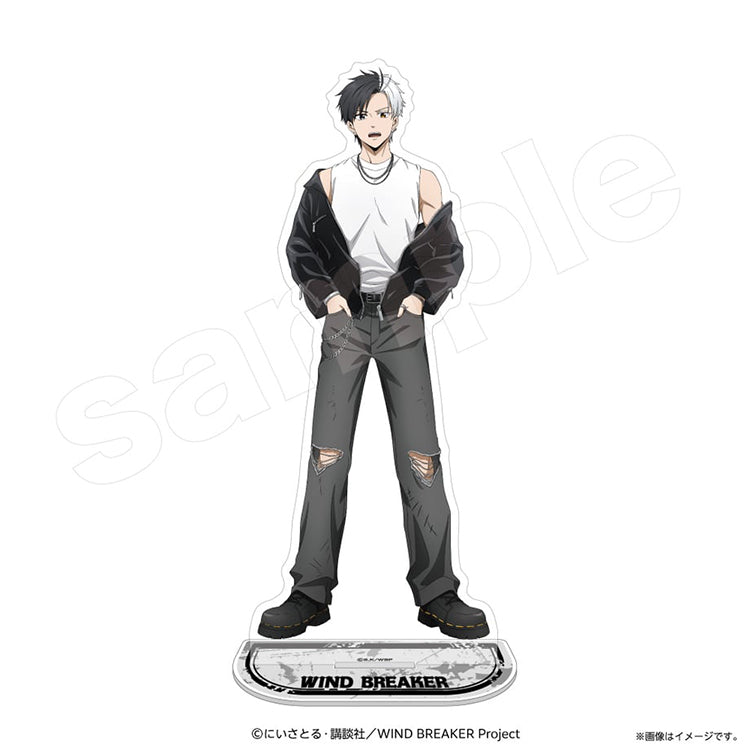 Wind Breaker Haruka Sakura Rock Leather Ver. Acrylic Stand